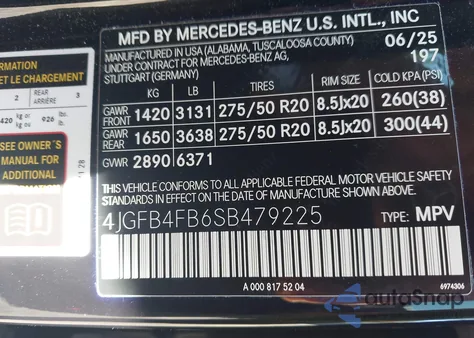 2025 Mercedes-Benz Gle 350 4Matic z USA, uszkodzony, nr VIN 4JGFB4FB6SB479225